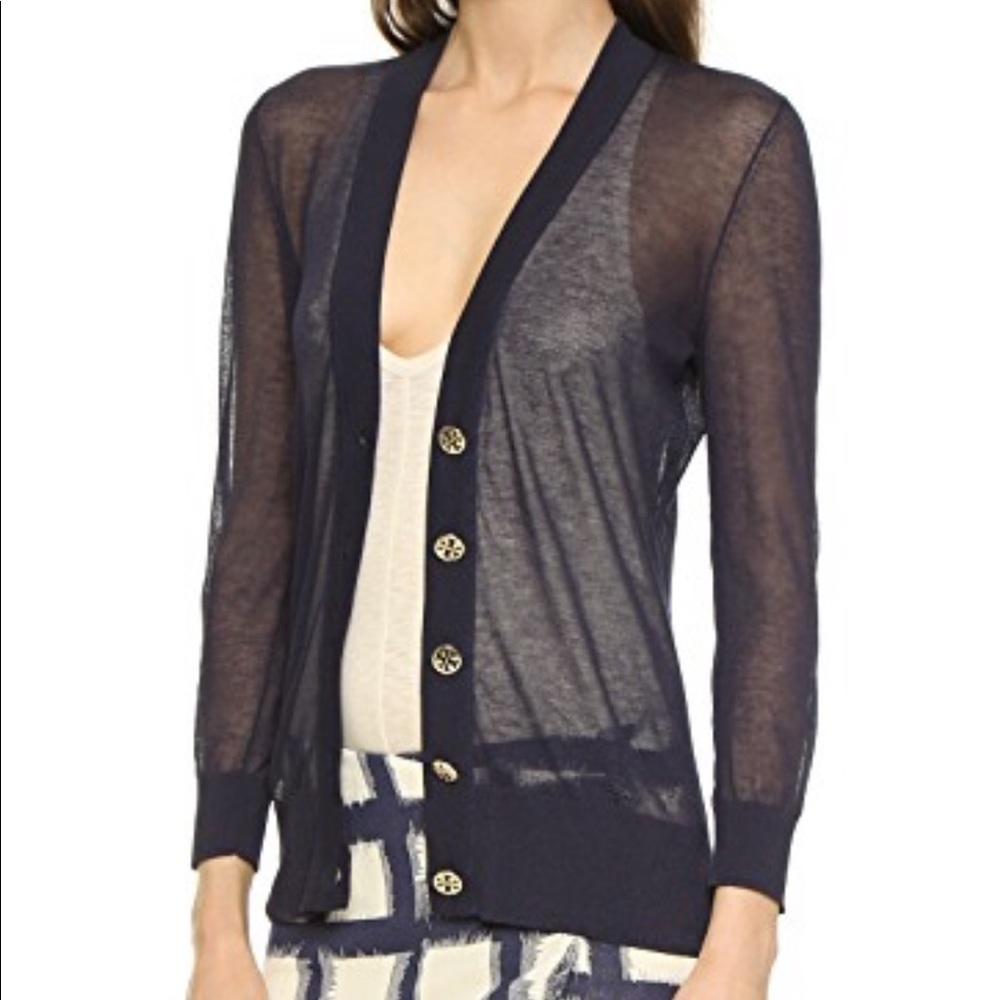 Tory Burch Shrunken Simon Cardigan